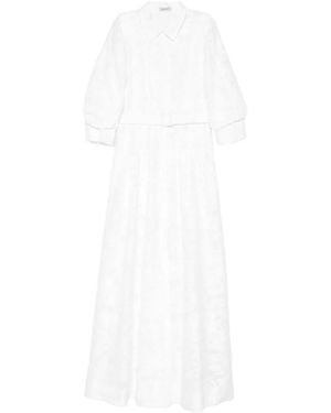 Jonathan Simkhai Floral Belted Maxi Dress - White