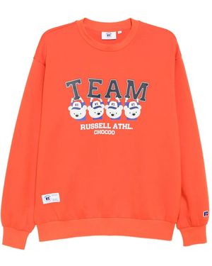 Chocoolate Graphiced Sweatshirt - Orange