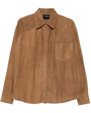 Simonetta Ravizza Lorna Chest-Pocket Shirt - Brown