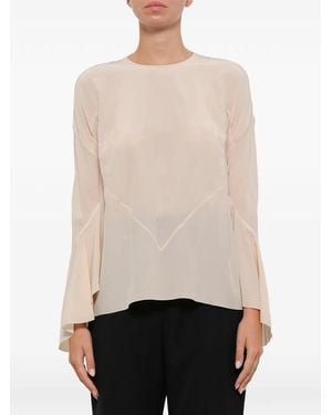 Givenchy Bell Sleeve Blouse - Natural