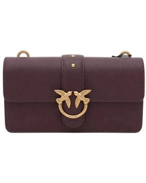 Pinko Small Love Birds One Shoulder Bag - Purple