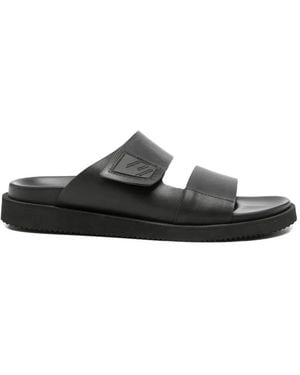 SERGIO MORETTI FIRENZE Touch-Strap Double-Strap Sandals - White