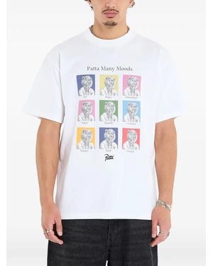 PATTA Many Moods Printed T-Shirt - White