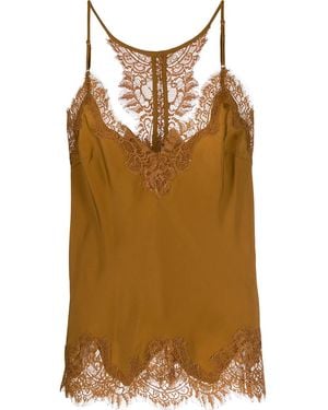 Gold Hawk Camisole-Top Mit Spitze - Braun