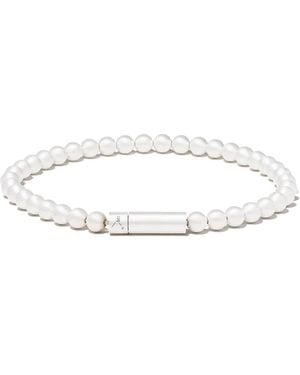 Le Gramme Le 25g Beaded Bracelet - White