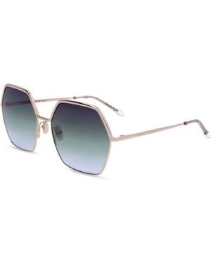 Isabel Marant Geometric-Frame Sunglasses - Blue