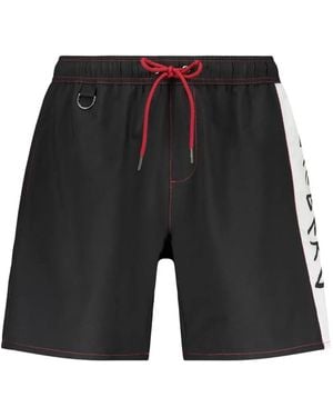 Iceberg Logo-Print Swim Shorts - Black