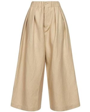 Uma Wang Pleated Palazzo Pants - White