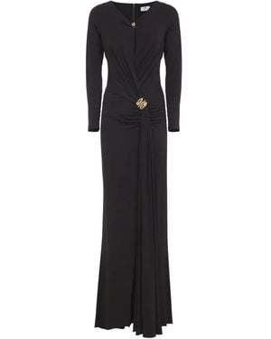 Elisabetta Franchi Carpet Long Dress - Black