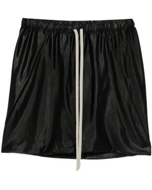 Rick Owens Drawstring-Waistband Shorts - Black
