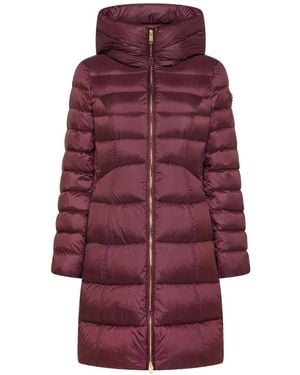 Peuterey Fortex Mqn Quilted Hooded Coat - Purple