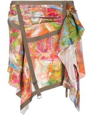 DIESEL O-Diantha-Print Mini Dress - Green
