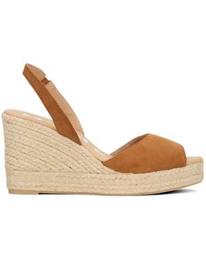 Manebí Suede Espadrille Wedge Espadrilles - Natural