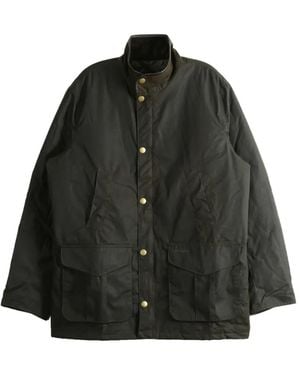 Barbour Hereford Waxed-Cotton Funnel-Neck Jacket - Black