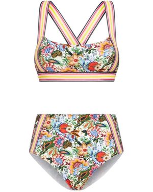 Etro Bouquetプリント ビキニ - グレー