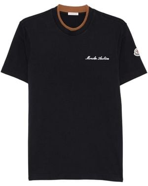 Moncler Cotton T-Shirt - Black