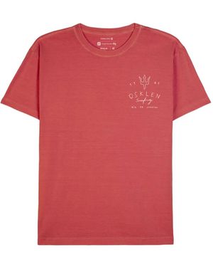 Osklen Short-Sleeves Scribble-Detail T-Shirt - Red