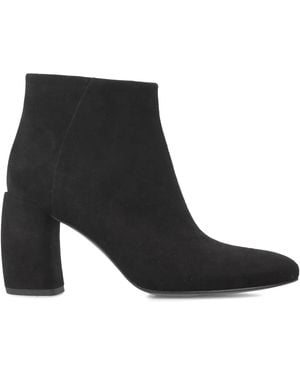 Premiata Zip-Up Block-Heel Boots - Black