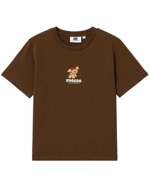 Chocoolate T-Shirt À Logo Brodé - Brown