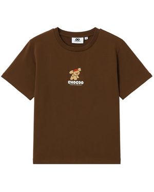 Chocoolate T-Shirt À Logo Brodé - Brown