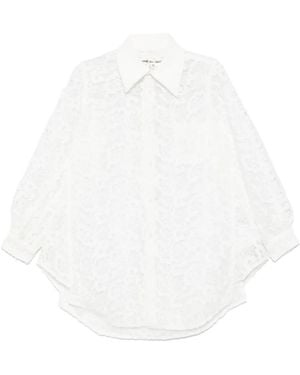 Comme des Garçons Guipure-Lace Shirt - White