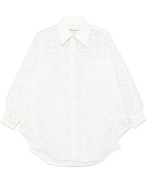 Comme des Garçons Guipure-Lace Shirt - White