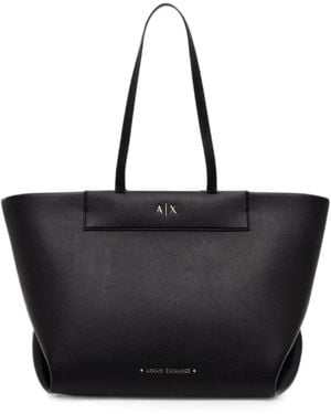 ARMANI EXCHANGE Borsa Tote Con Logo - Nero