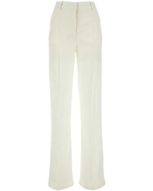 Stella McCartney High-Waist Wide-Leg Pants - White