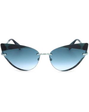 adidas Cat-Eye Rimless Sunglasses - Blue