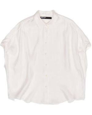 Bimba Y Lola Short-Sleeved Buttoned Shirt - White