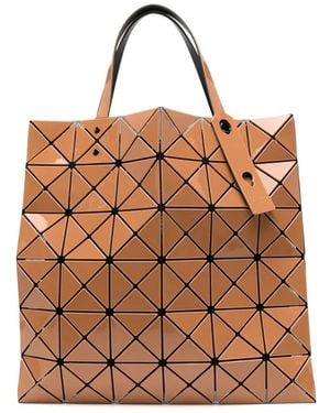 Issey Miyake Borsa Tote Lucent - Marrone