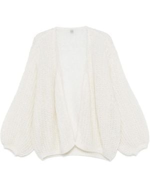 TOTEME Cardigan With Balloon Sleeves - White
