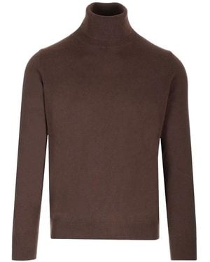 Al Duca d'Aosta Roll-Neck Cashmere Jumper - Brown