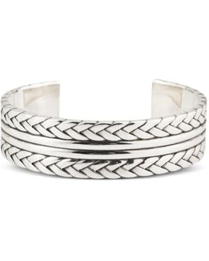Philippe Audibert Fillan Braided Cuff Bracelet - White