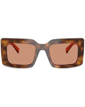 Prada Sonnenbrille Mit Eckigem Gestell - Pink