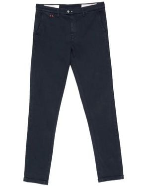 Sartoria Tramarossa Luis Logo-Detail Trousers - Blue