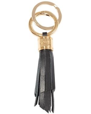Lancel タッセル キーホルダー - ホワイト