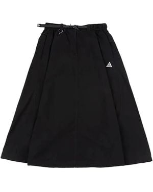 Nike Smith Summit Midirock mit Falten - Schwarz