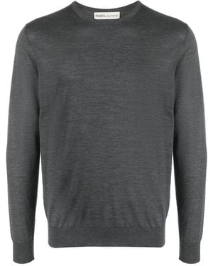 MODES GARMENTS Fine-Knit Merino Wool Jumper - Grey