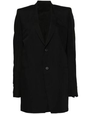Rick Owens Dirt Tailored Blazer - Black