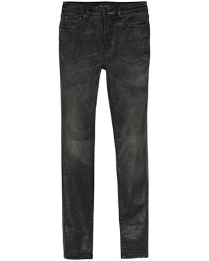 Purple Brand Glittered Skinny Jeans - Grey