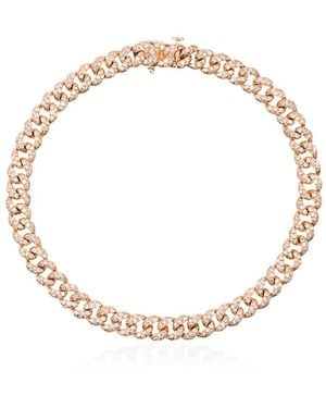 SHAY Diamond Pave Mini Link Bracelet - Metallic
