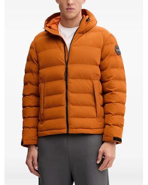 Napapijri Terez キルティング フーデッドジャケット - オレンジ