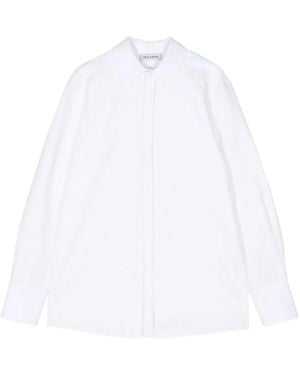Dice Kayek Pointed-Collar Cotton Shirt - White