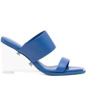 McQueen Galactic Shard Sandals, Brand Size 38 Us - Blue