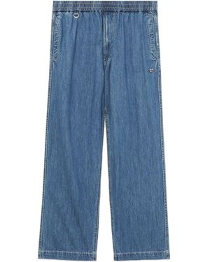 Chocoolate Logo-Appliqué Loose-Fit Jeans - Blue