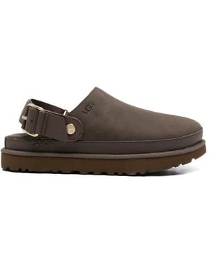 UGG Goldenstar Villa Clogs Strap Mules - Brown