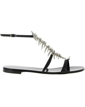 Giuseppe Zanotti Metal Slim Sandals - Black