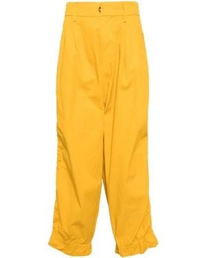 Kolor Cotton Tapered Pants - Yellow