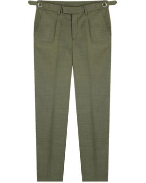 Gazzarrini x Michele Franzese Pleated Trousers - Green